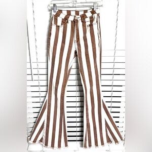 #6) Saints & Hearts 98% cotton striped jeans Size S
